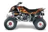 Polaris Outlaw 450 / 500 / 525 ATV Graphic Kit - 2006-2008 Firestorm Black