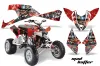 Polaris Outlaw 450 / 500 / 525 ATV Graphic Kit - 2009-2012 Mad Hatter Red