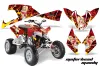 Polaris Outlaw 450 / 500 / 525 ATV Graphic Kit - 2009-2012 Motorhead Mandy Red