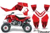 Polaris Outlaw 450 / 500 / 525 ATV Graphic Kit - 2006-2008 Silver Star - Reloaded Black