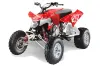 Polaris Outlaw 450 / 500 / 525 ATV Graphic Kit - 2009-2012 Silver Star - Reloaded Red