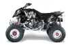 Polaris Outlaw 450 / 500 / 525 ATV Graphic Kit - 2006-2008 Silver Star - Reloaded White