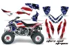 Polaris Outlaw 450 / 500 / 525 ATV Graphic Kit - 2006-2008 Stars n Stripes Red