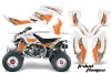 Polaris Outlaw 450 / 500 / 525 ATV Graphic Kit - 2006-2008 Tribal Flames Orange
