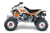 Polaris Outlaw 450 / 500 / 525 ATV Graphic Kit - 2006-2008 Tribal Flames Orange