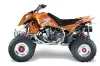 Polaris Outlaw 450 / 500 / 525 ATV Graphic Kit - 2006-2008 Vegas Baller Orange