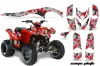 Polaris Phoenix 200 ATV Graphic Kit - 2005-2023 Camoplate Red
