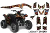 Polaris Phoenix 200 ATV Graphic Kit - 2005-2023 Ed Hardy - Pirates Red