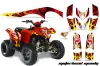 Polaris Phoenix 200 ATV Graphic Kit - 2005-2023 Motorhead Mandy Red