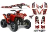 Polaris Phoenix 200 ATV Graphic Kit - 2005-2023 Motorhead Red