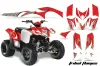 Polaris Phoenix 200 ATV Graphic Kit - 2005-2023 T Bomber Red