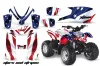 Polaris Predator 50 ATV Graphic Kit - All Years Stars N Stripes Red