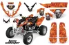 Polaris Predator 500 ATV Graphic Kit - 2002-2011 Bone Collector Orange