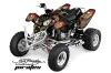 Polaris Predator 500 ATV Graphic Kit - 2002-2011 Ed Hardy - Pirates Red