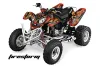 Polaris Predator 500 ATV Graphic Kit - 2002-2011 Firestorm Red