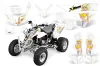 Polaris Predator 500 ATV Graphic Kit - 2002-2011 Mandy White