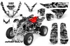 Polaris Predator 500 ATV Graphic Kit - 2002-2011 Silver Star - Silverhaze Black