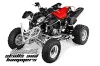 Polaris Predator 500 ATV Graphic Kit - 2002-2011 Skulls n Hammers Silver