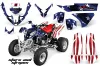 Polaris Predator 500 ATV Graphic Kit - 2002-2011 Stars N Stripes Red