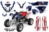 Polaris Predator 500 ATV Graphic Kit - 2002-2011 Stars N Stripes Red
