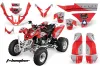 Polaris Predator 500 ATV Graphic Kit - 2002-2011 T Bomber Red