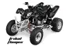 Polaris Predator 500 ATV Graphic Kit - 2002-2011 Tribal Flames Black