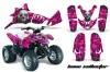 Polaris Predator 90 ATV Graphic Kit - 2002-2011 Bone Collector Pink