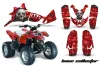 Polaris Predator 90 ATV Graphic Kit - 2002-2011 Bone Collector Red