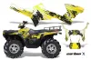 Polaris Sportsman 800 / 500 ATV Graphic Kit - 2005-2010 Carbon X Yellow