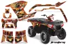 Polaris Sportsman 800 / 500 ATV Graphic Kit - 2011-2015 Firestorm Red
