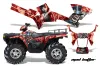 Polaris Sportsman 800 / 500 ATV Graphic Kit - 2005-2010 Mad Hatter Red