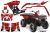 Polaris Sportsman 800 / 500 ATV Graphic Kit - 2005-2010 Reaper Red