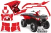 Polaris Sportsman 800 / 500 ATV Graphic Kit - 2011-2015 Silver Star - Reloaded Black