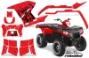 Polaris Sportsman 800 / 500 ATV Graphic Kit - 2005-2010 Silver Star - Reloaded Red