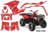 Polaris Sportsman 800 / 500 ATV Graphic Kit - 2011-2015 Tribal Flames Red