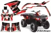 Polaris Sportsman 800 / 500 ATV Graphic Kit - 2005-2010 Tribal Flames Red