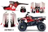 Polaris Trailboss 330 ATV Graphic Kit - 2004-2009 Carbon X Red