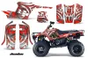 Polaris Trailboss 330 ATV Graphic Kit - 2004-2009 Deaden Red