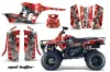 Polaris Trailboss 330 ATV Graphic Kit - 2004-2009 Mad Hatter Red