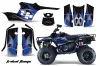 Polaris Trailboss 330 ATV Graphic Kit - 2004-2009 Tribal Flame Blue