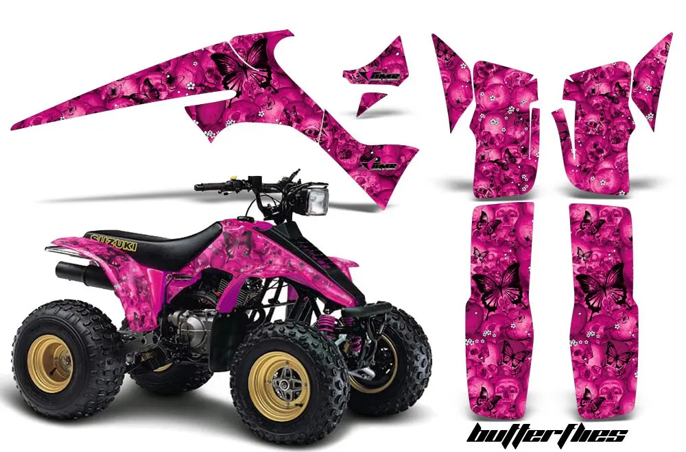 Suzuki LT 230/R ATV Graphic Kit - All Years Butterfly Pink