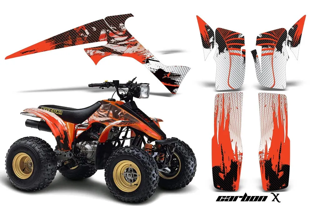 Suzuki LT 230/R ATV Graphic Kit - All Years Carbon X Orange