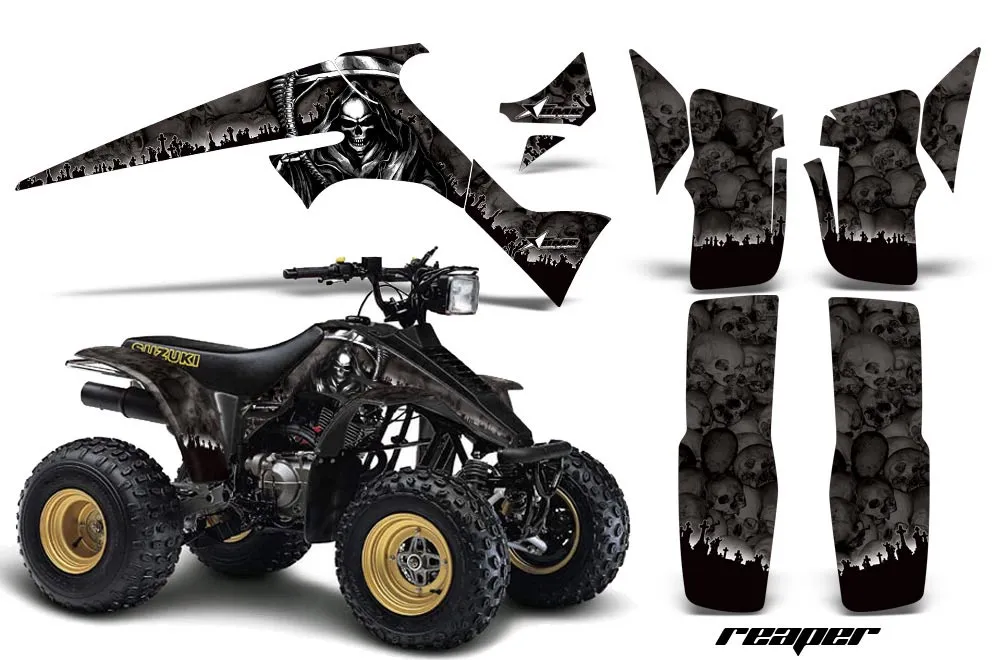 Suzuki LT 230/R ATV Graphic Kit - All Years Reaper Black