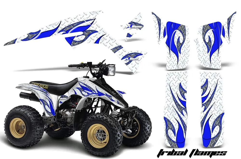 Suzuki LT 230/R ATV Graphic Kit - All Years Tribal Flames Blue