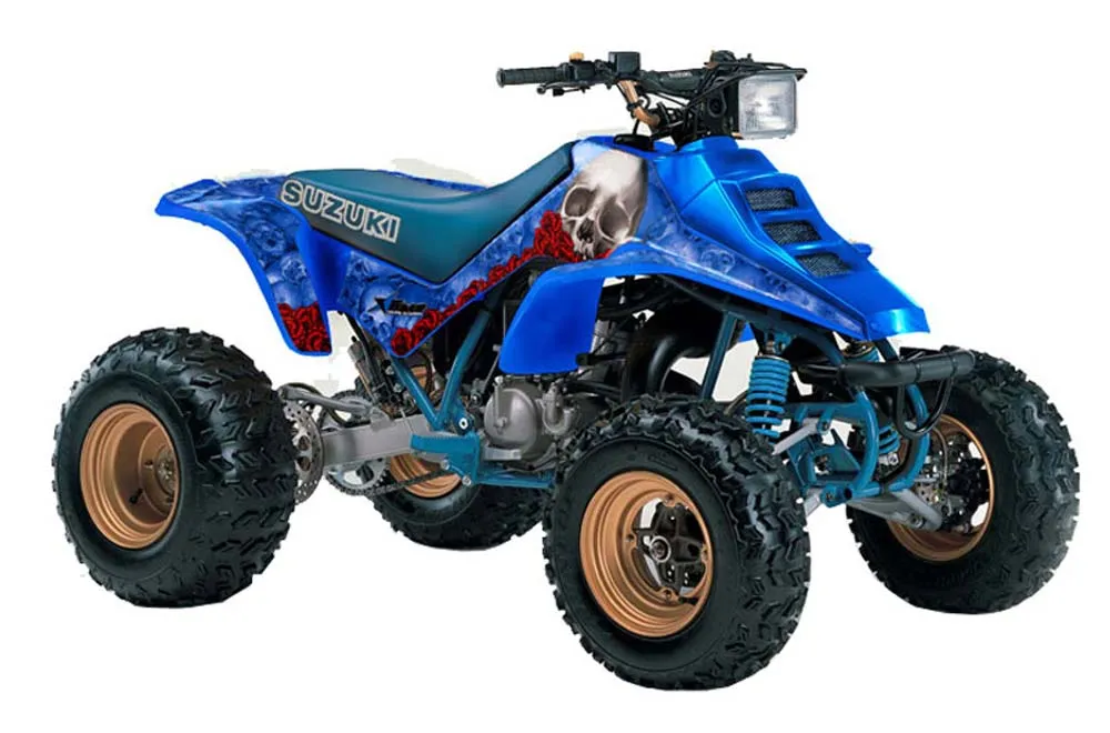 Suzuki LT 250 / 250 R ATV Graphic Kit - 1985-1992 Bone Collector Blue