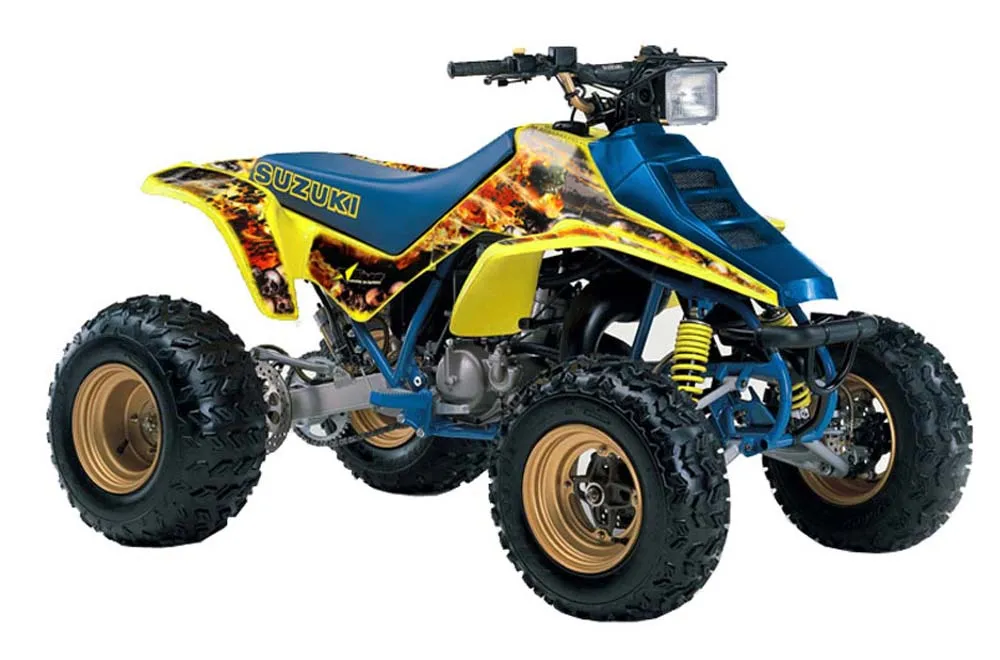 Suzuki LT 250 / 250 R ATV Graphic Kit - 1985-1992 Firestorm Yellow