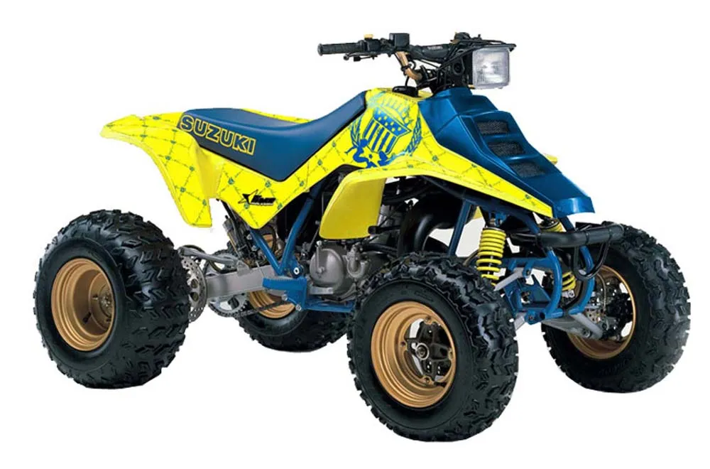 Suzuki LT 250 / 250 R ATV Graphic Kit - 1985-1992 Silver Star - Reloaded Yellow