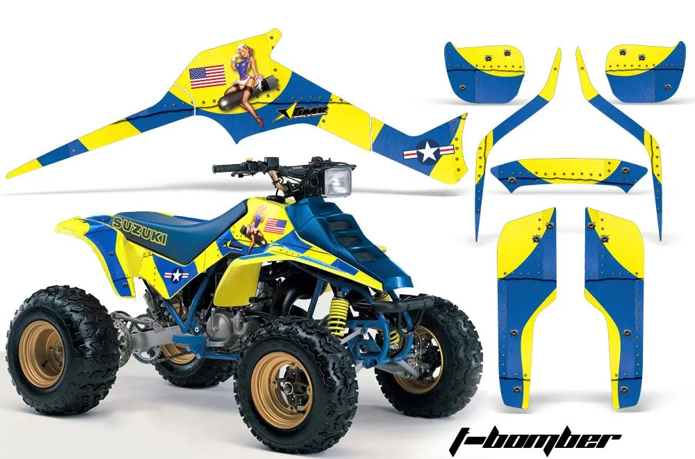 Suzuki LT 250 / 250 R ATV Graphic Kit - 1985-1992 T Bomber Blue