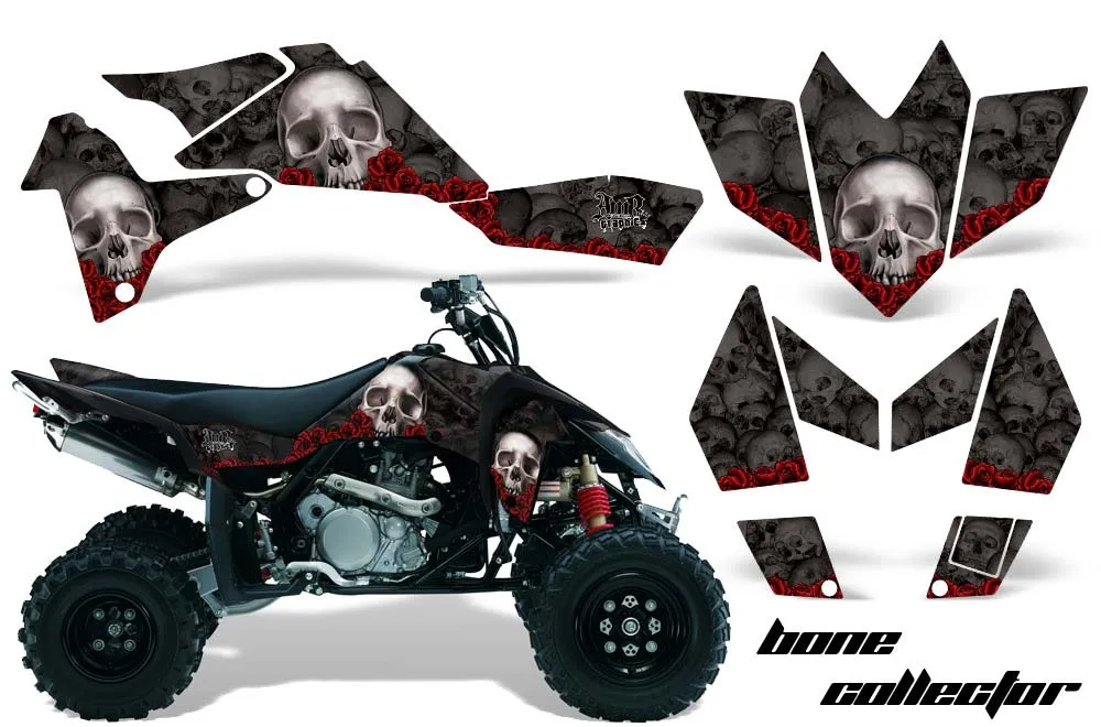 Suzuki LTR 450 ATV Graphic Kit - 2006-2009 Bone Collector Black
