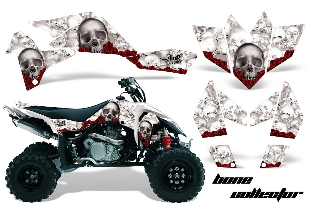Suzuki LTR 450 ATV Graphic Kit - 2006-2009 Bone Collector White